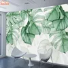 Tapety 3D PO Papierze Wall Home Decor Wallpaper do salonu Walls Murals Rolls Skontaktuj się ze skórką i kij las deszczowy liść