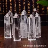 Naturalny kryształ Duży jasny wieżowy kwarcowy punkt kwarcowy Clear Crystal Obelisk Wand Healing 2087 V2