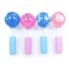 Energy Crystal Big Size Flower Gel Facial Ice Globes Massage Tool Set Cooling Face Roller for Eye Puffiness Relief Reduce Fine Lines and Wrinkles