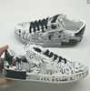 The Fashion Women Shoes Men skórzana platforma nad rozmiarem Sole Sneakers White Black Casual HCXAA0001