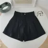 Vår sommar höst kvinnor mode avslappnad söt sexig shorts ytterkläder kvinnlig ol svart vit khaki brun 210714