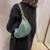 Leftside Vintage Pequeno PU Couro Armpit Crossbody Bags para as mulheres 2021 Hit Winter Designer senhora Bolsas e bolsas