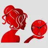 Wall Clocks Diy Clock Digital Watch Horloge Acrylic 3d Mirror Stickers Portrait Living Room