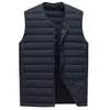 Primavera autunno Gilet da uomo Gilet in cotone ultraleggero Uomo senza colletto Impermeabile senza maniche Abiti maschili caldi, B1992 211111