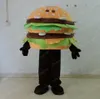Halween Hamburger Mascotte Costume di alta qualità personalizza il cartone animato Peluga del tema anime Carattere di dimensioni per adulti CARNival Fancy Abito