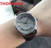 cuir de luxe hommes chronographe montre à quartz noir cadran blanc montre-bracelet design célèbre montre pilote design chronomètre top marque Relogio Masculino