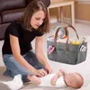 Storage Bags Quality Car Caddy Organiser Baby Diaper Nappy Stroller Compar For Basket Bin Organizer Grey Stor P6H8