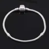 S925 Sterling Prata Banhado Cadeado Corrente Pulseira Fit Beads Charms Pulseira DIY Marcando Jóias