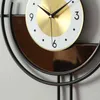 Orologio da parete semplice e moderno Mani creative Art Luxury Grande orologio da parete cinese Soggiorno muto Reloj De Pared Home Decor DG50WC H1230