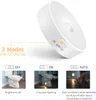 PIR Motion Sensor LED Night Light USB Rechargeable With Magnet Cabinet Lamp for Bedroom Kitchen Wireless Closet Light