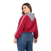 Felpe con cappuccio da donna Felpe autunno Casa con cappuccio autunno donne sovradimensionate per camicia di sudore manica lunga sciolta famale oversize felpa signore