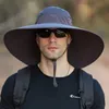 Cappello da sole unisex Cappellino da pescatore Tesa larga Protezione UV Pesca Campeggio Safari Outdoor Protezione solare ad asciugatura rapida Cappellini da pescatore per donna Uomo