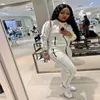 Frauen Zwei Stück Hosen Sweatsuit Frauen Set Winter Kleidung Sport Anzug Zip Top Jogginghose Jogging Outfit Passenden Großhandel Drop