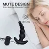 NXY Sex Anal toys Vibrating dildo Waterproof anal Butt Plug 10 Mode Black Color Silicone Clitoris Stimulator Vibrator Female Toys 1202