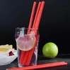 19.7cm Disposable Bubble Tea Thick Colour Drinking Paper Straws For Bar Birthday Wedding Party Supplies