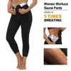 Kobiety Sposowers Kobiety Sauna Legginsy Spodnie Sweatyczne Wysoka Talia Odchudzanie Pas Thermo Trener Kompresja Trening Tryby Body Shaper