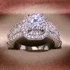 white gold 14k gemstone ring
