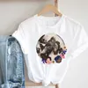 Frauen Schmetterling Kurzarm Frühling Sommer Trend Druck Kleidung Mode Kleidung Drucken T Top T-shirt Weibliche Grafik T-shirt X0527