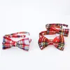 Cat Collars & Leads 1PCS Christmas Holiday Pet Dog Collar Bow Tie Adjustable Neck Strap Grooming Accessories Decoration Supplies