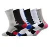 Fashion USA Professional Elite Basketball Chaussettes Long Genou Athlétique Sport Chaussettes Hommes Compression Thermique Hiver