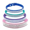 Rhinestone Dog Cat Collars PU Lederen Bling Diamante Kleine Pet Puppy Ketting Diamond Pets Levert Wll501