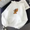 Surdimensionné mignon chien imprimer sweat à capuche Kawaii sweats à capuche pour femmes haut vêtements femme lui-même hiver femmes Harajuku à capuche 210803