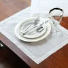 12PCS White Hemstitched Cocktail Napkin For Party Wedding Table Cloth Linen Cotton Napkins 4 Size Available
