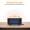 Projektion Väckarklocka Digital takdisplay 180 Examensprojektorn Dimmer Radio Batteri Backup 210804