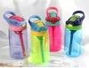 NEW17oz Sippy Cup Clear Water Bottle Kids Tumbler Plastic 480ml Biberons d'allaitement pour tout-petit 4 couleurs sans BPA par express EWD7628