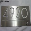 Custom Made Company Signs Brushed Stainless Steel Metal Plaques Other Door Hardware