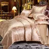 Bedding Sets Ice Silk Set Luxury Bed Cover Comfortable Household Product Satin Sheets Soft Quilt And Pillowcase For Home