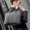 Factory wholesale men handbag simple plaid mens briefcase large leathers computer bag Joker gentleman leather shoulder handbags messenger bags