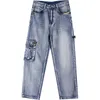 Heren jeans Mannen Mode Hiphop Plus Size Losse Baggy Denim Broek Rechte Broek Streetwear Cargo Skateboard