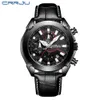 LMJLI - Mens Fashion Sport Watches Men Quartz stopwatch Date Clock Male Leather Military Waterproof Watch Relogio Masculino MENS WATCH