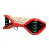 Rojo Cáñamo crudo Entrenamiento para perros Mordida Almohada Cuña 2 asas Interactiva para cachorros Jóvenes jugando Juegos de búsqueda 13 x 8 pulgadas para perros grandes Ideal War K9 IPO Schutzhund