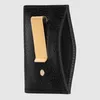 リアルレザーマネークリップ高品質メンズショートウォレットカードホルダーファッション有名なデザイナークレジットカード財布財布