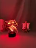 Night Lights Anime Attack on Titan LED Light Lamp voor slaapkamerdecoratie Kids Geschenktafel 3D AOT213W