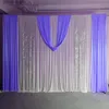 Decoração de festas de alta qualidade cenário de casamento com cenário rosa para eventos Cerimônia Banquet Drapes