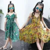 女の子のドレス新しい夏のボヘミアンスタイルの子供たちのための女の子のファッション子供のビーチサンドレス10代の子供ティーン服q0716