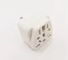 High Quality White Color 10A 250V Universal Power Plug Adapter Italy Switzerland India EU US AU Female to USA 3Pin Male Travel Charger Converter/5PCS