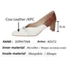 SOPHITINA Retro Female Pumps Square Toe Stitching Buckle Decoration Shoes Thick Heel Mid-mouth TPR Women Shoes AO372 210513