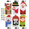 Party Favor Christmas Candy Box Duży Cartoon Prezent Opakowania Torby Wakacje Torba papierowa 12 sztuk / zestaw T2i52682