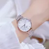 Women Luxury Brand Watch Simple Thin Ladies Wrist Watches Rose Gold Diamond Watches Women Wristwatch Montre Femme 210527