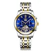 Män mekaniska rostfritt stål klocka Automatisk rörelse Sport Mens Självvind Klockor Mode Armbandsur Luxury Wristwatches