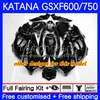 Kit de cuerpo para Suzuki Katana GSXF750 GSXF 600 750 CC GSX600F 03 04 05 06 07 18NO.56 600CC GSX750F GSXF-750 GSXF600 750CC 2003 2004 2005 2006 2007 OEM Light Blue Failings