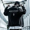 Jackets para hombres Hip-hoodie Streetwear Techwear Bomber Jacket Men Black 2021 Fashion