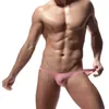 Slip in cotone da uomo a vita bassa 5 pezzi Tentazione sexy Intimo uomo Pene Pouch Mutande Uomo Bikini Slip Cueca Masculina E-022 210730