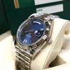 Luksusowa Moda Klasyczne Wodoodporne Mężczyźni Daydate Zegarek Roman Liczniki Sapphire 41mm Tydzień Kalendarz Ze Stali Nierdzewnej Dorywczo Biznes Automatyczne Mężczyźni Zegarki