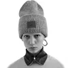 Chapéus quadrados bordados de malha de inverno para mulheres, gorros unissex, gorros grossos e quentes para homens, gorro quente grosso 2111221864394