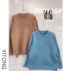 Moda męskie Swetry BLI2022 Brand New Haft List Drukowanie Wełny Okrągły Neck Dzianiny Sweter Mężczyzna Topy Kobiety Knitting Blue Brown